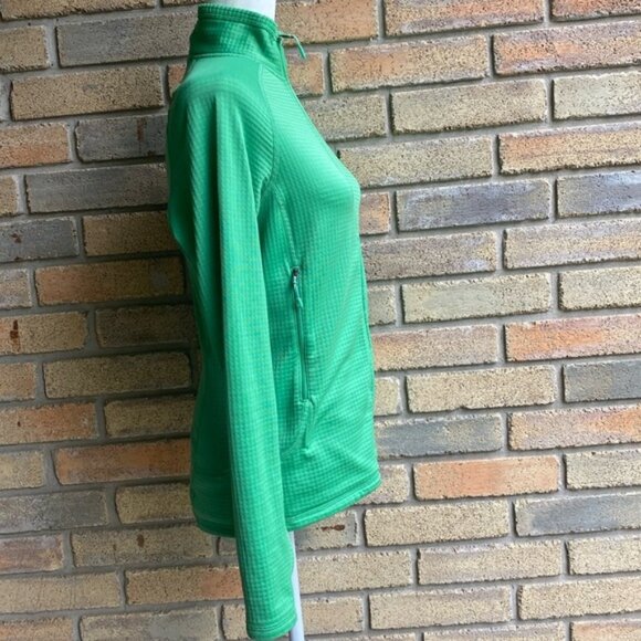 Patagonia Women’s R1 Regulator Grid Fleece Green Full Zip Polartec Jacket Small - Picture 6 of 14